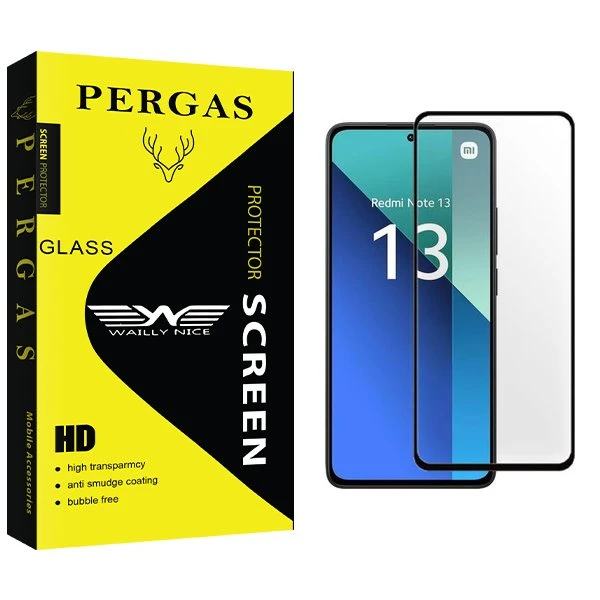 محافظ صفحه نمایش شیشه ای وایلی نایس مدل Pergas مناسب برای گوشی موبایل شیائومی Redmi Note 13
