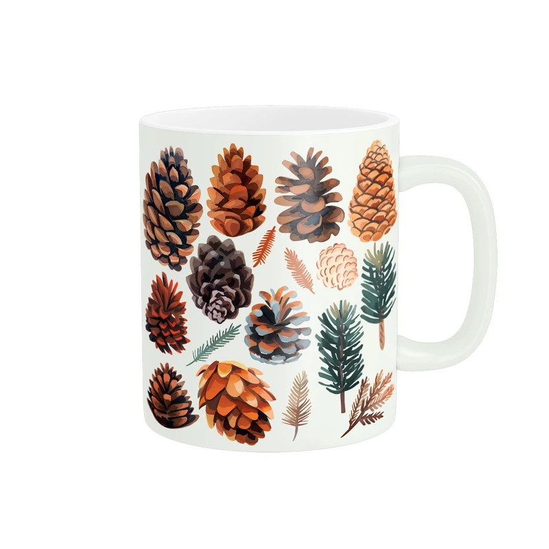 ماگ پادآفرین مدل پاییز طرح کاج کد PM367