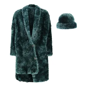 پالتو زنانه مدل یوموش به همراه کلاه