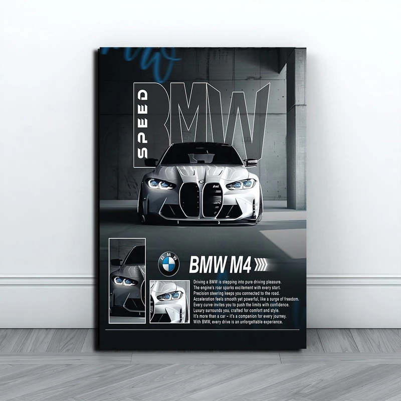 تابلو شاسی بکلیت طرح ماشین BMW M4 مدل SH-S10746 