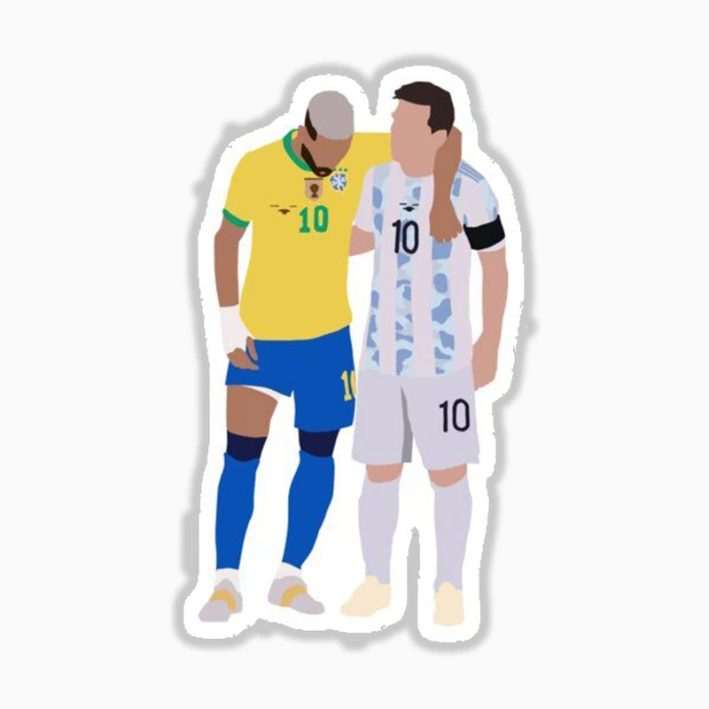 استیکر لپ تاپ و موبایل بووم طرح مسی و نیمار  کد MR3