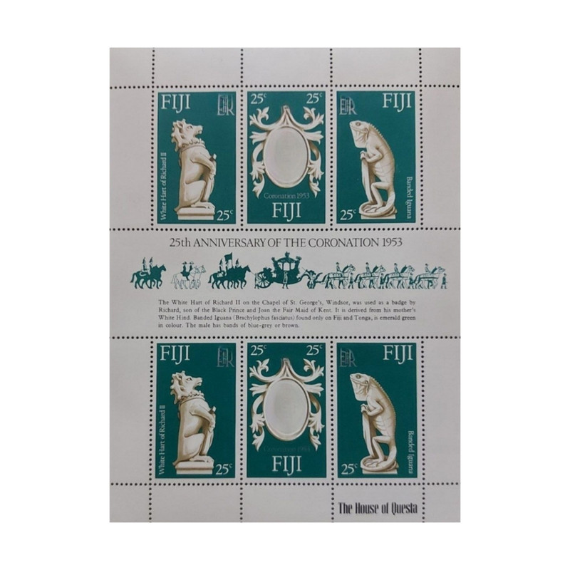 تمبر یادگاری مدل 25مین سالگرد  فیجی مجموعه 6 عددی