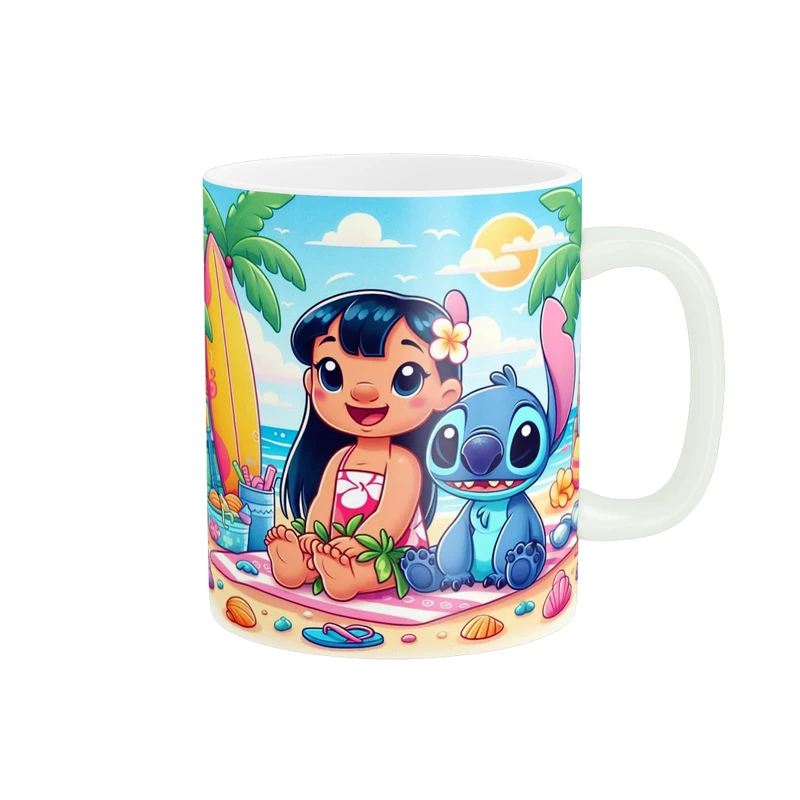 ماگ پادآفرین مدل کارتون استیچ و لیلو Stitch کد PM3708