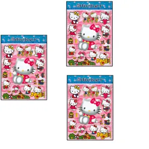 استیکر کودک طرح گربه کد BLF_023A بسته 3 عددی