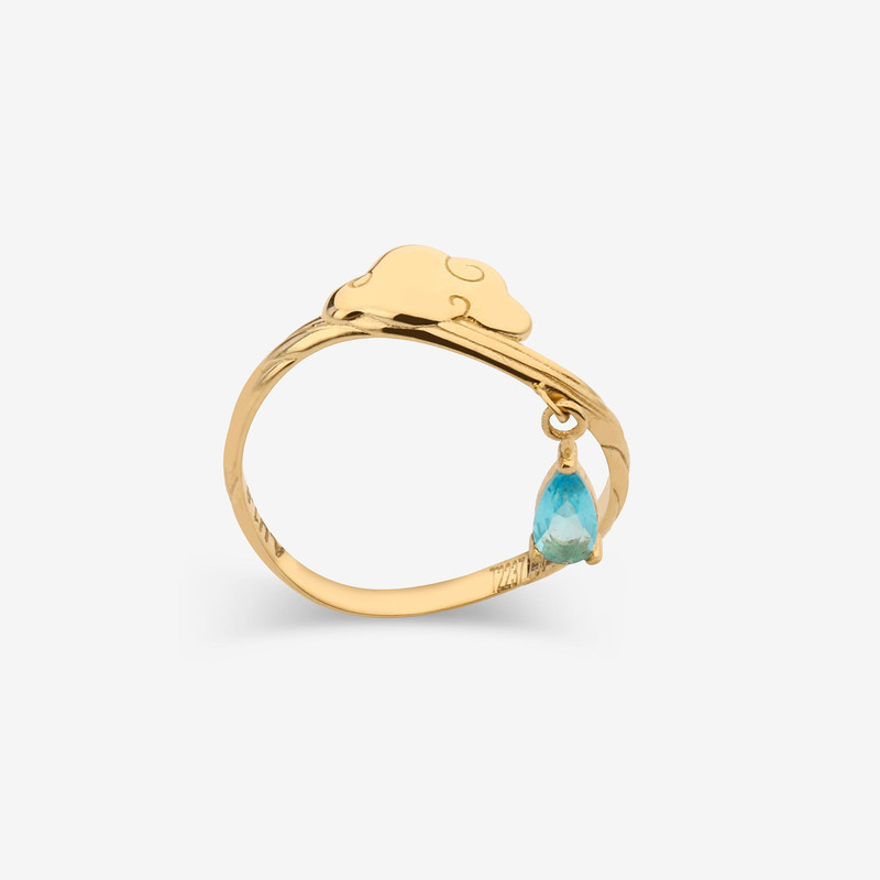 انگشتر طلا 18 عیار زنانه روبی آرت گالری مدل 104 سایز 53