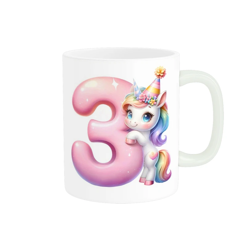 ماگ پاد آفرین طرح اسب تک شاخ کد 4530