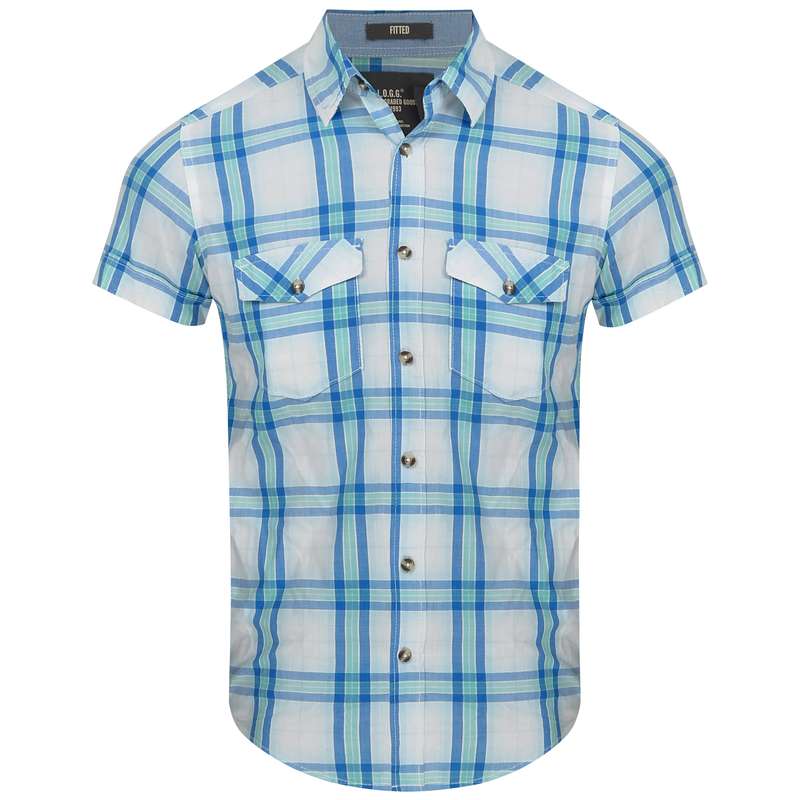 پیراهن آستین کوتاه مردانه اچ اند ام مدل E12