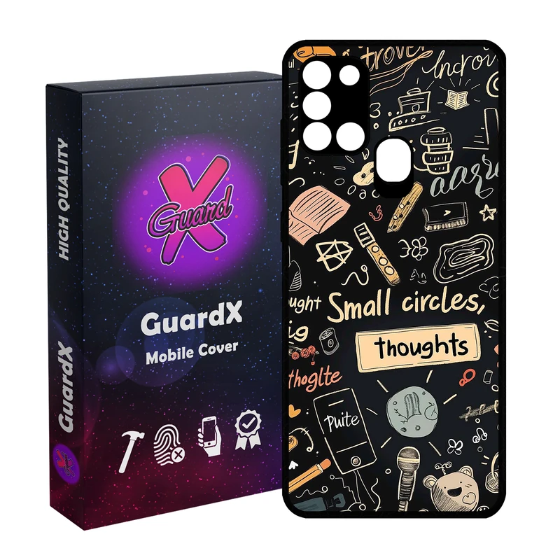 کاور گارد ایکس طرح درس مدل  Glass10777 مناسب برای گوشی موبایل سامسونگ Galaxy A21s