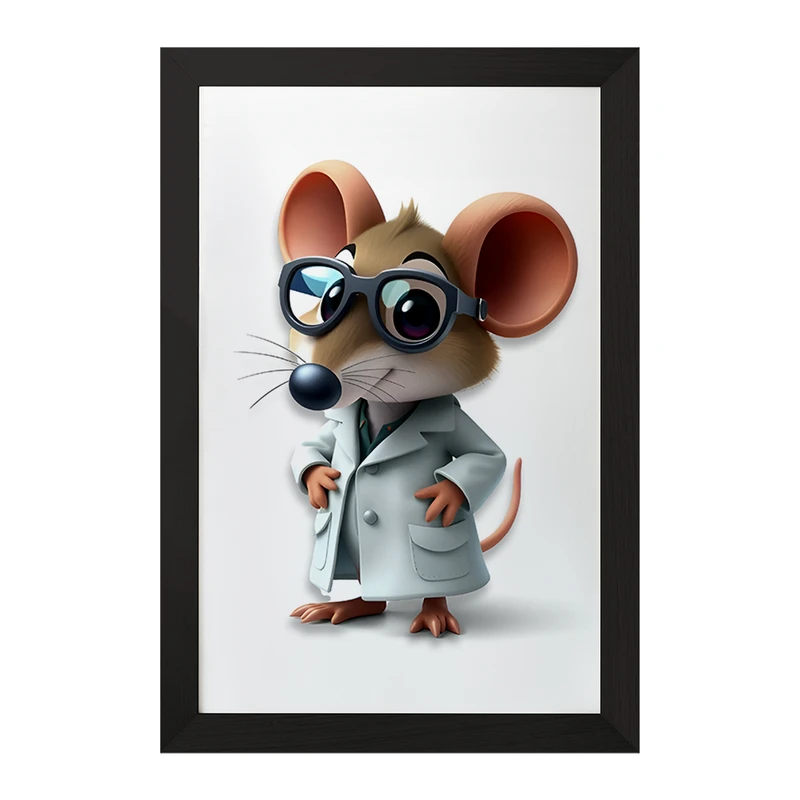 تابلو خندالو مدل موش دکتر کد F8028