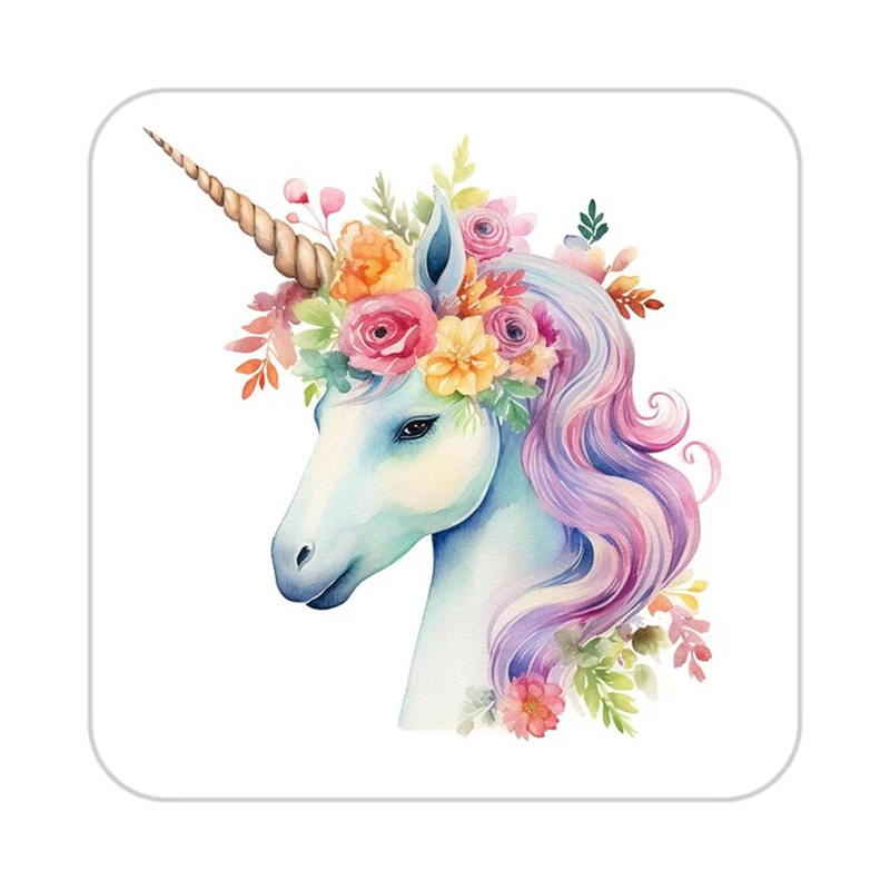 زیر لیوانی کاکتی طرح اسب تک شاخ و یونیکورن مدل mp32944