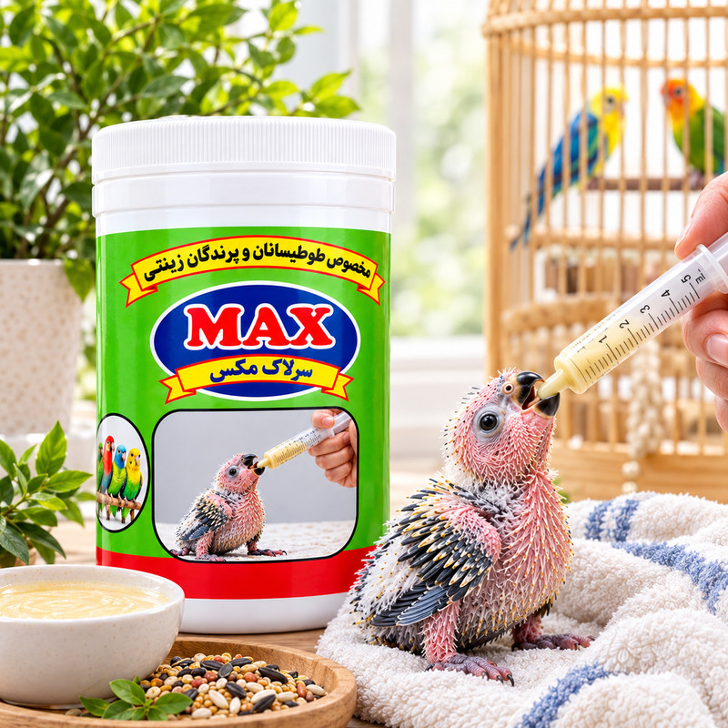 غذای پرنده مکس مدل سرلاک وزن 125 گرم 