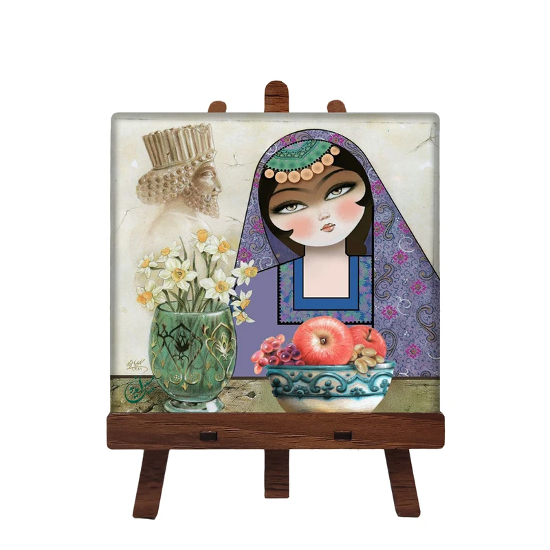 کاشی مبین ایده مدل خاتون ch10 کد 1031 به همراه پایه