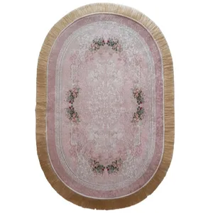 فرش پارچه ای مدل بیضی ترمزدار کد w1