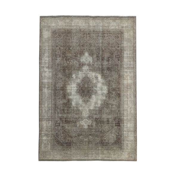 فرش دستبافت رنگ شده پنج و نیم متری طرح وینتیج کد 544540