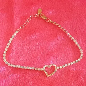 دستبند نقره زنانه مدل قلب کد p100