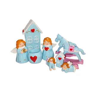 مجسمه مدل سرزمین فرشته ها مجموعه 9 عددی