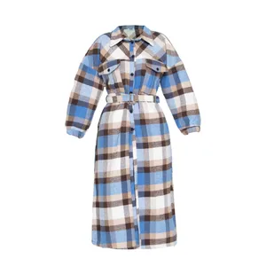 پالتو زنانه بنیس مدل افشان رنگ آبی