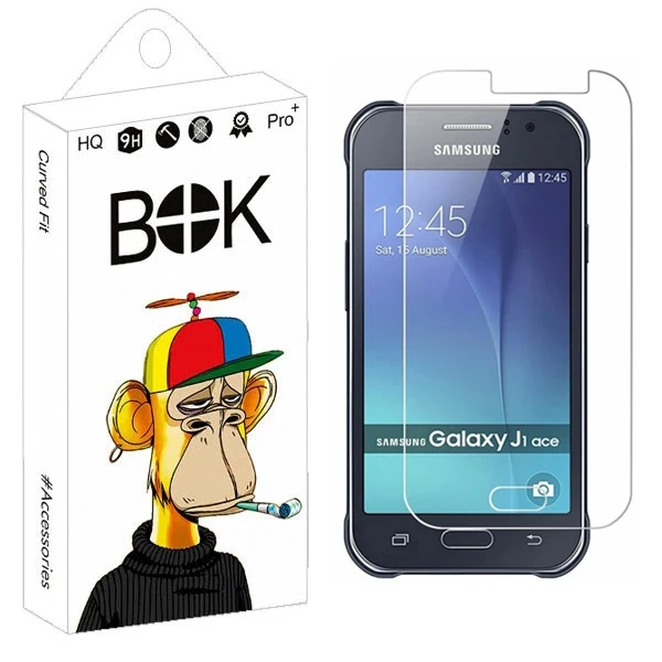 محافظ صفحه نمایش شیشه ای بوک مدل Lucid مناسب برای گوشی موبایل سامسونگ Galaxy J1 Ace / J110 / J111
