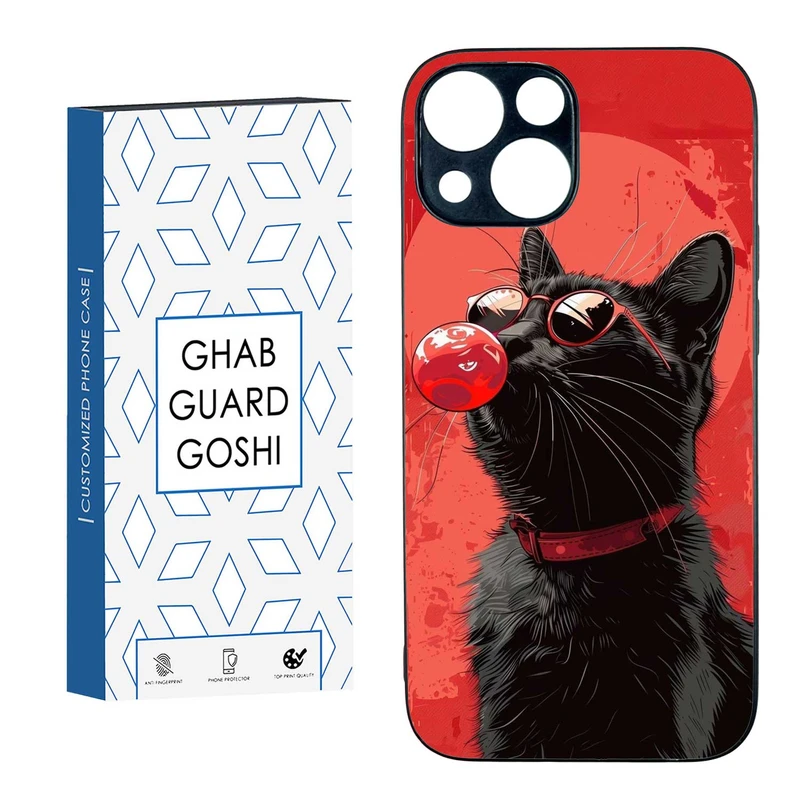 کاور قاب گارد گوشی طرح گربه کد TPU-296 مناسب برای گوشی موبایل اپل IPHONE 13 MINI