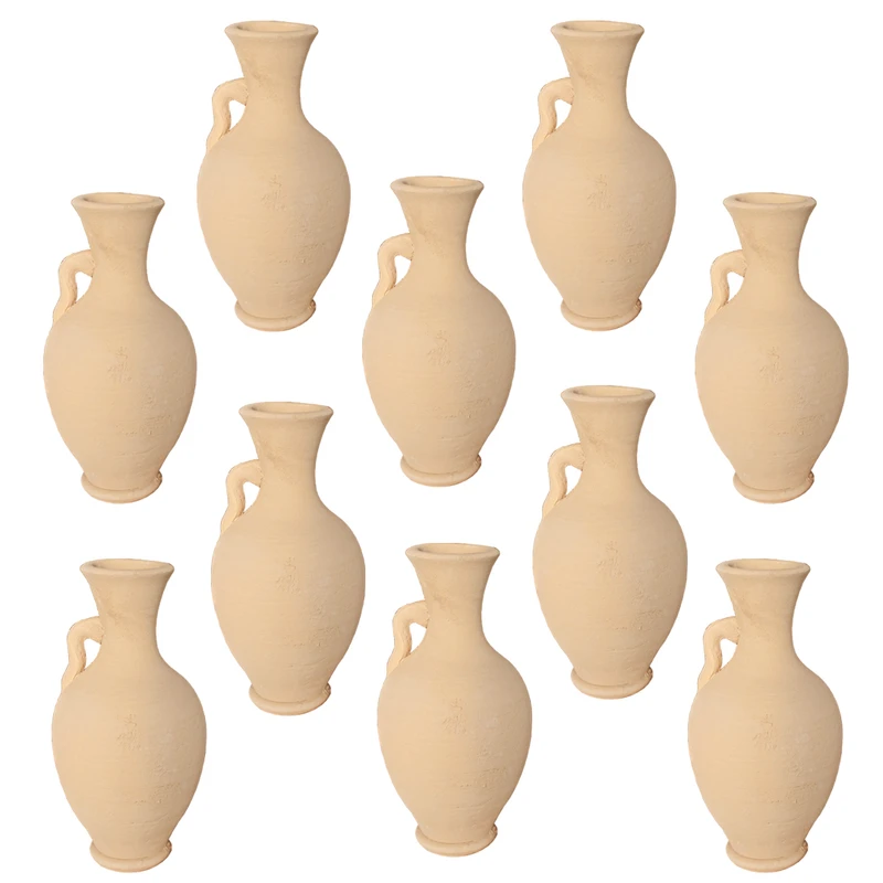 کوزه سفالی مدل مینیاتوری کد DD بسته ۱۰ عددی