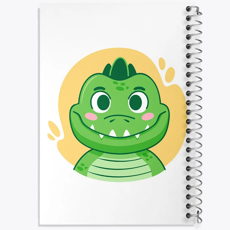 دفتر نت موسیقی 50 برگ خندالو مدل تمساح حیوانات بامزه کد 37145