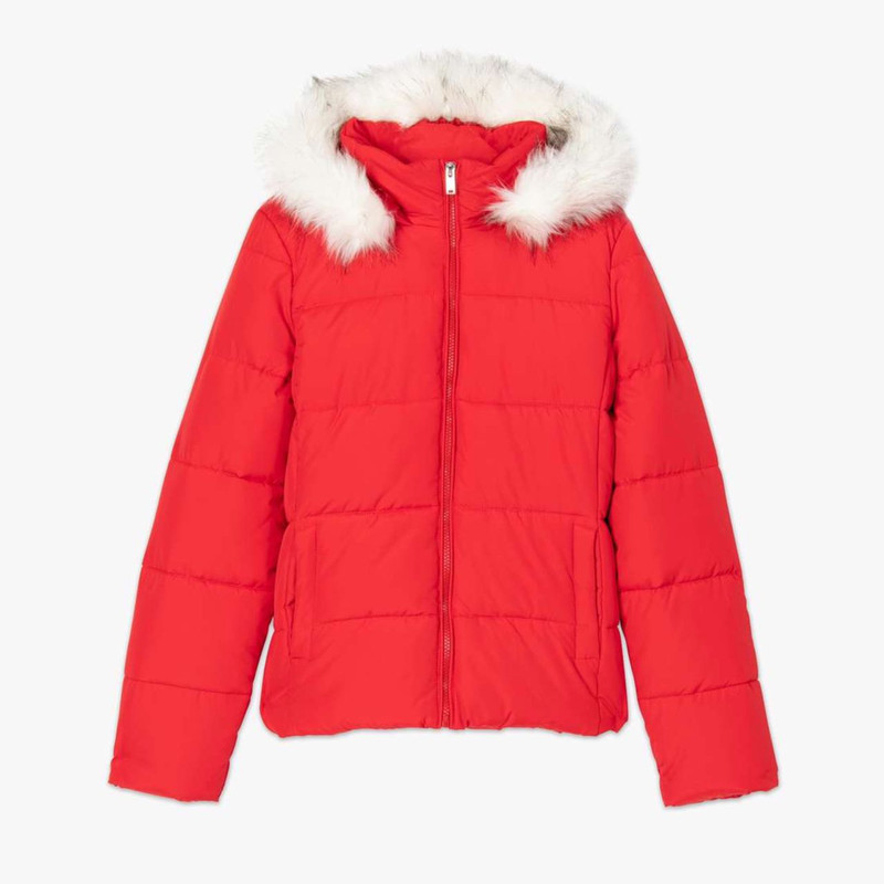 کاپشن زنانه جیمو، از جنس پلیاستر و پلی اکریلیک با طرح ساده و تنخوری آزاد، مدل M12600