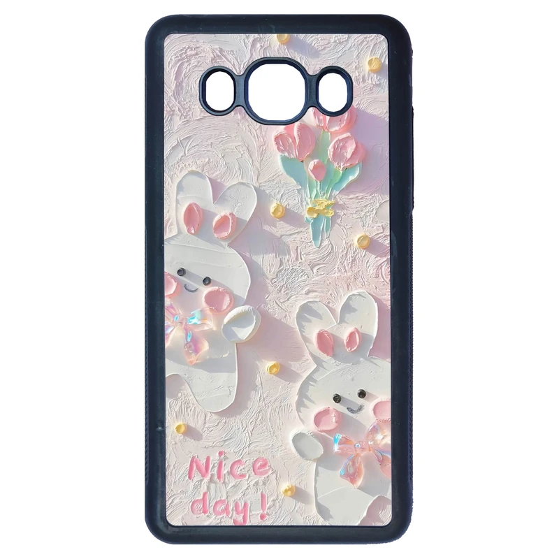 کاور قاب گارد گوشی طرح گل کد TPU-214 مناسب برای گوشی موبایل سامسونگ Galaxy J5 2016 / J510