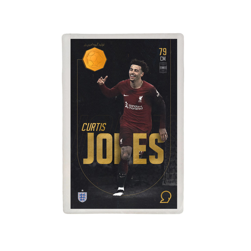 طلا گرمی 18 عیار مدوپد مدل JONES طرح فوتبالی 2025 کد SO10060