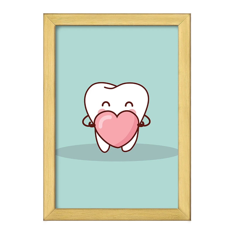 تابلو خندالو طرح دندان و دندان پزشکی کودکانه کد 36769