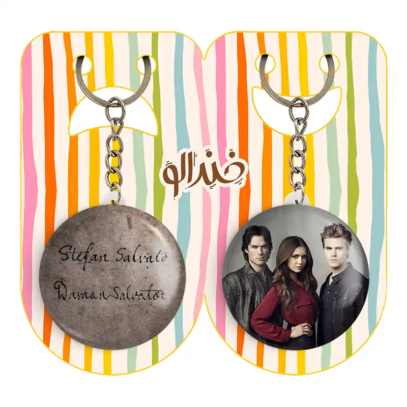 جاکلیدی خندالو مدل خاطرات یک خون آشام The Vampire Diaries کد 2023720248 مجموعه 2 عددی