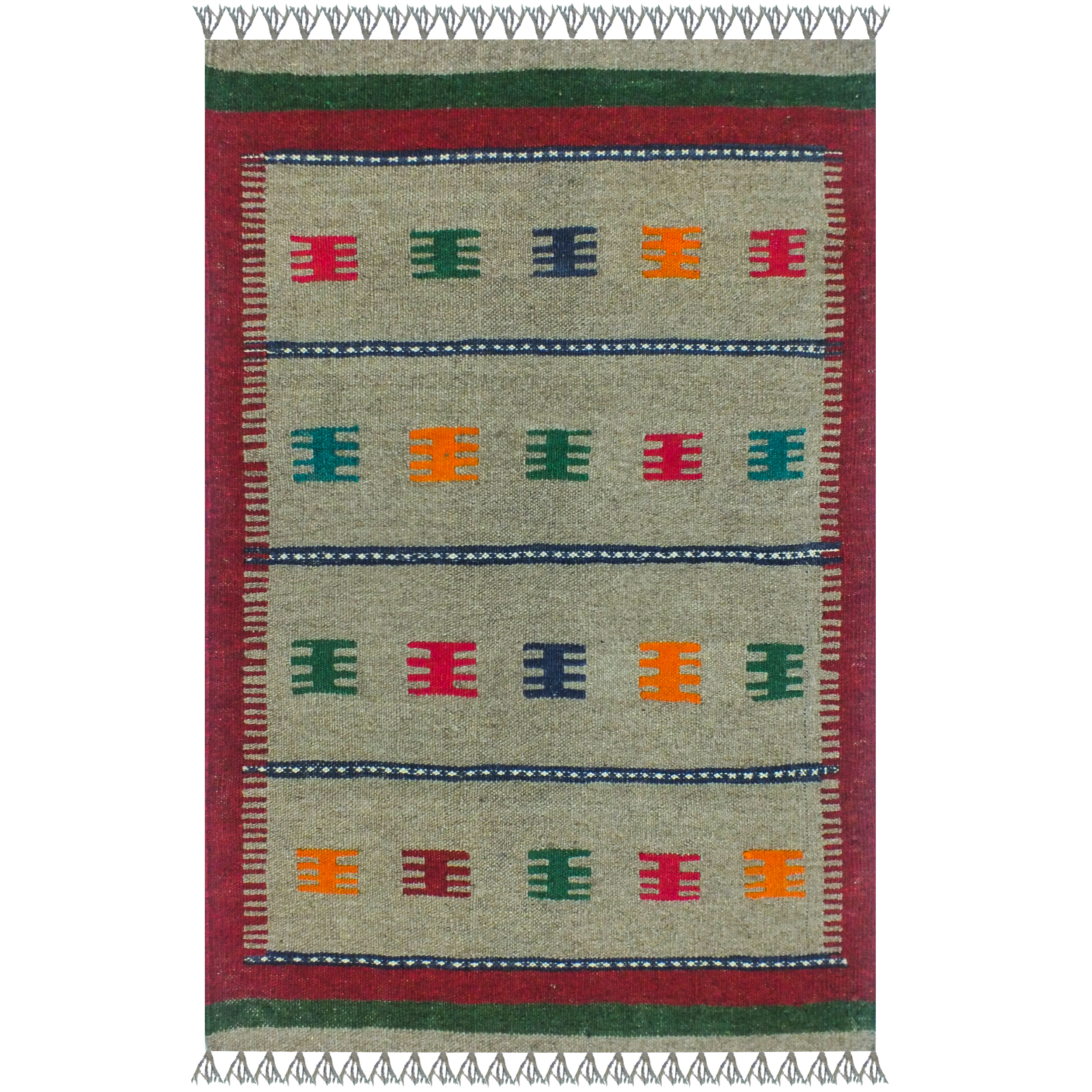 گلیم دستبافت یک متری آریا راگز کد 1136