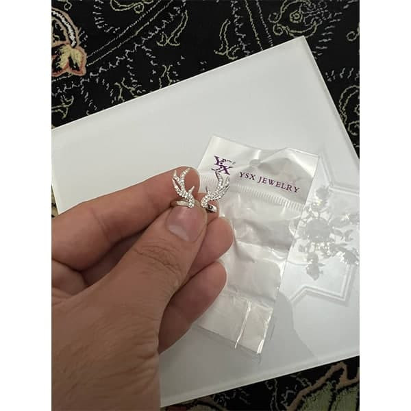 انگشتر زنانه وای اس ایکس مدل شاخ گوزن کد 689533