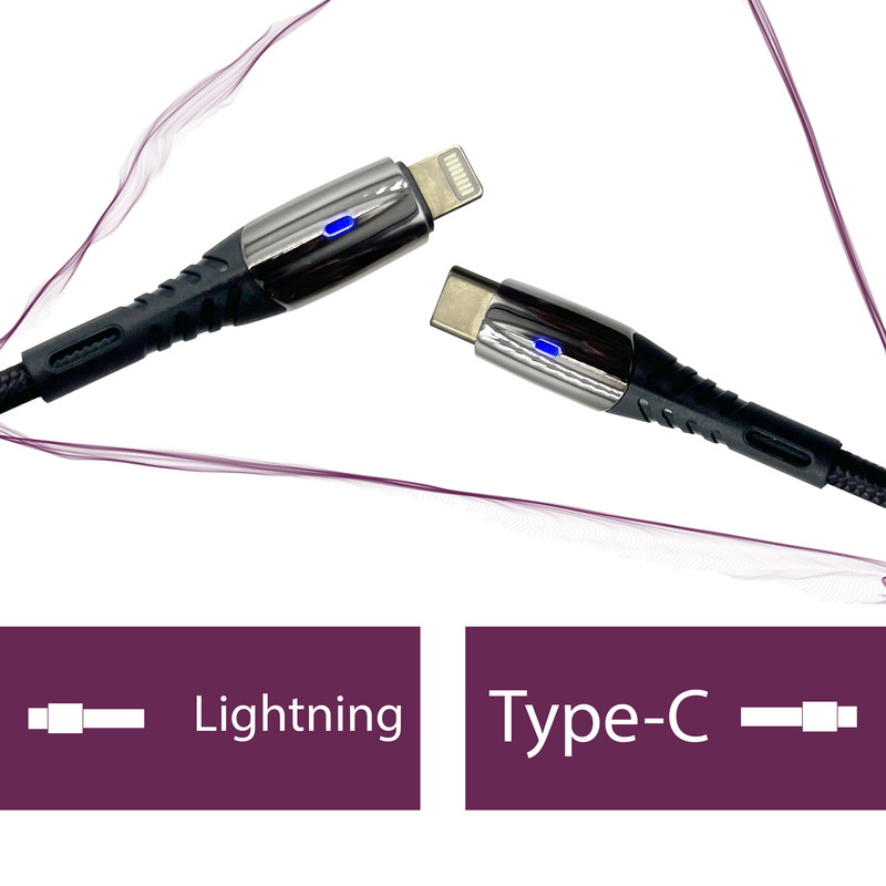 کابل تبدیل USB-C به لایتنینگ بیاند مدل BCL-501 FAST CHARGE طول 1 متر