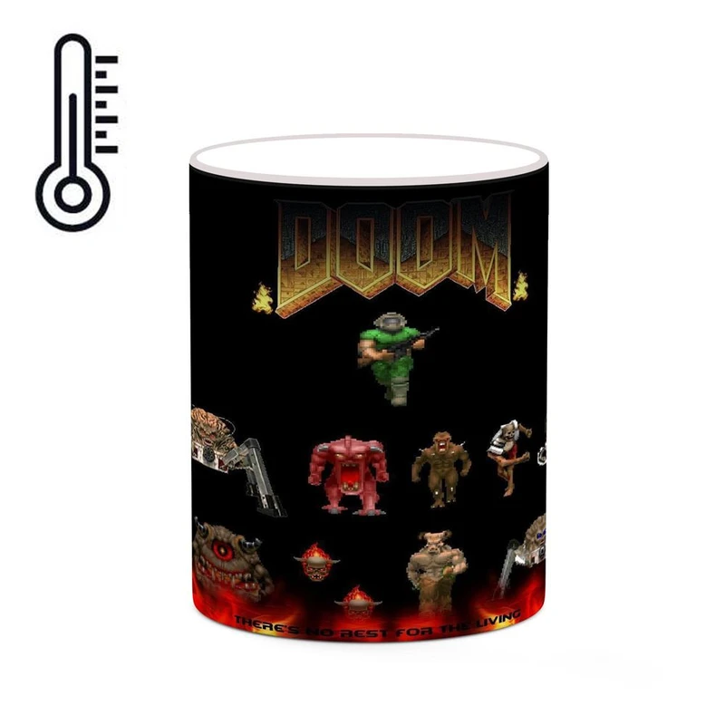 ماگ حرارتی کاکتی مدل بازی دووم Doom کد mgh28232