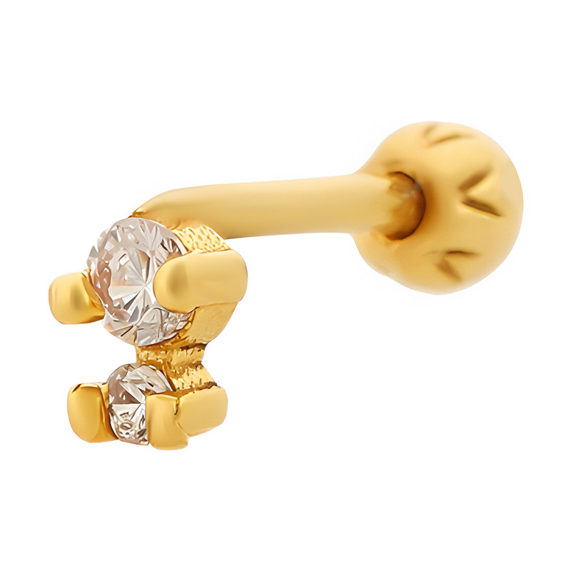 پیرسینگ طلا 18 عیار زنانه هور گالری مدل RPI783