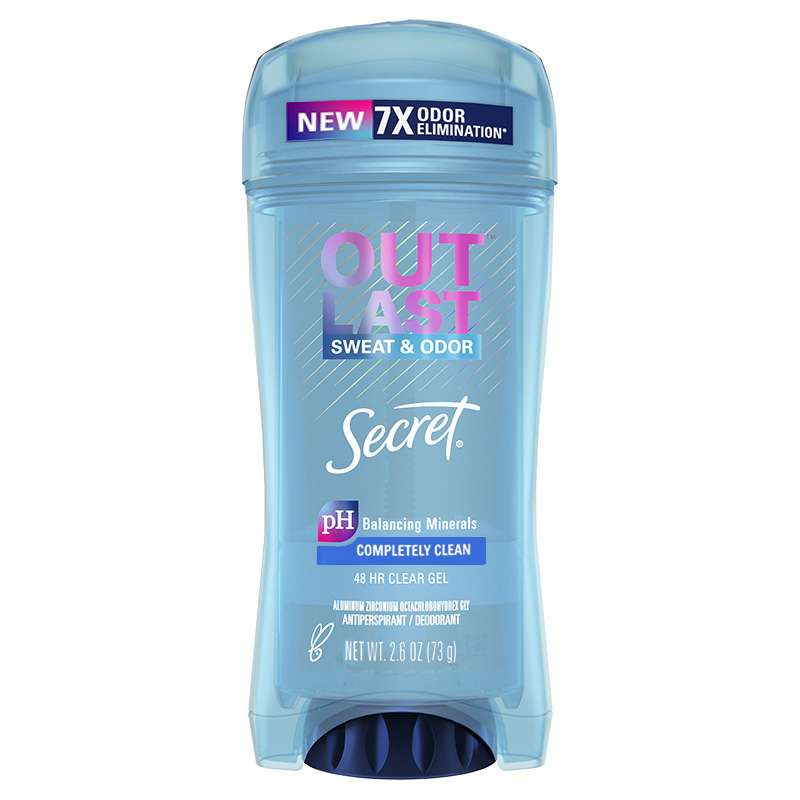 ژل شفاف ضد تعریق زنانه سکرت مدل Completely Clean وزن 73 گرم