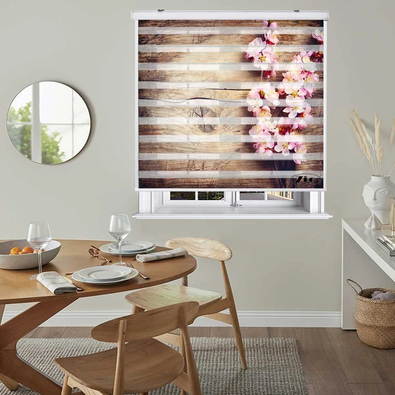 پرده زبرا زیو کد L5047 سایز 150X150 سانتی متر