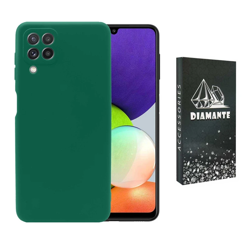 کاور دیامانته مدل sili_77 Bk مناسب برای گوشی موبایل سامسونگ Galaxy A12