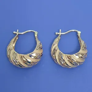 گوشواره طلا 18 عیار زنانه گالری یارطلا مدل فیوژن کد AGF36