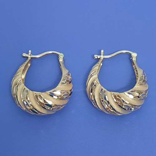 گوشواره طلا 18 عیار زنانه گالری یارطلا مدل فیوژن کد AGF36