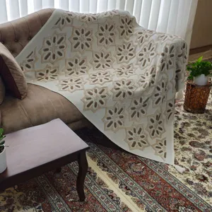 شال مبل و تخت مدل پانجدوزی سایز 140×175 سانتی متر