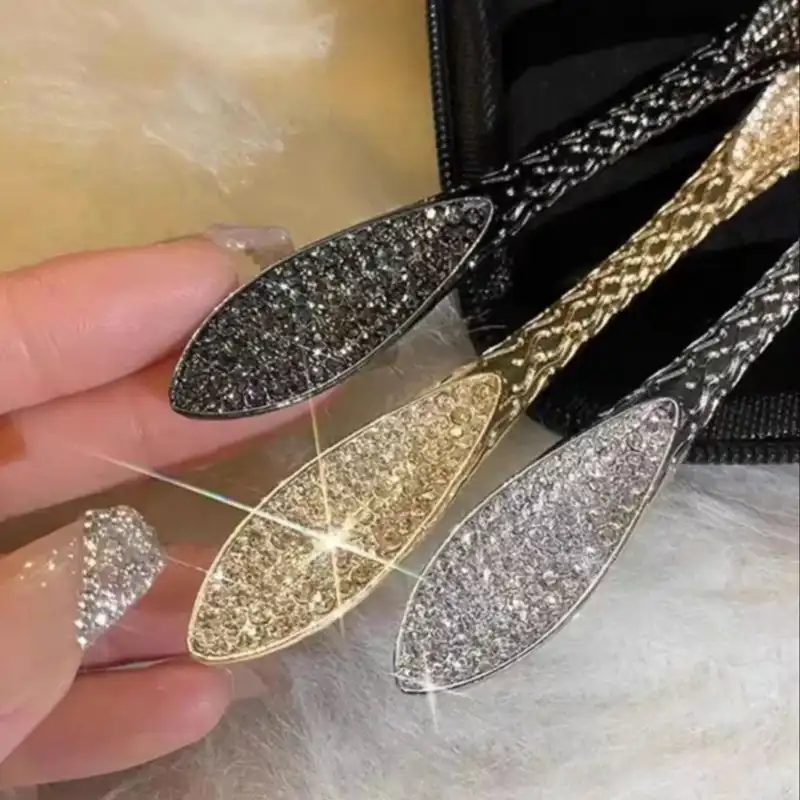 گیره مو زنانه مدل پین مو ژاپنی طرح کانزاشی نگینی