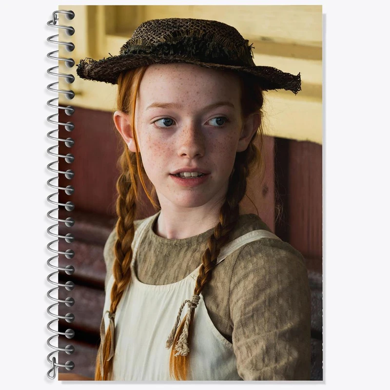 دفتر زبان 50 برگ خندالو مدل دو خط طرح آنه سریال آنشرلی کد 28972