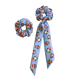 کش مو زنانه مدل اسکرانچی دنباله دار بسته 2 عددی