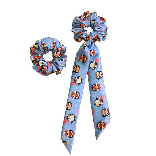 کش مو زنانه مدل اسکرانچی دنباله دار بسته 2 عددی