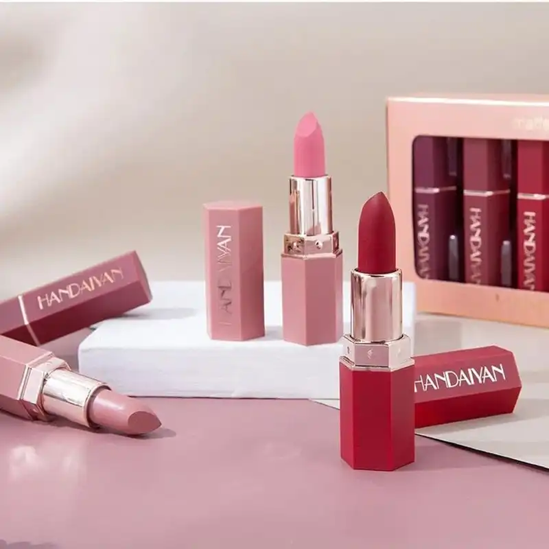 رژ لب جامد هندیان مدل Velvet مجموعه 6 عددی