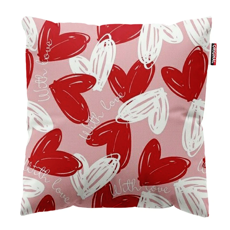 کوسن پاد آفرین طرح قلب کد 3728 سایز 30*30 سانتی متر