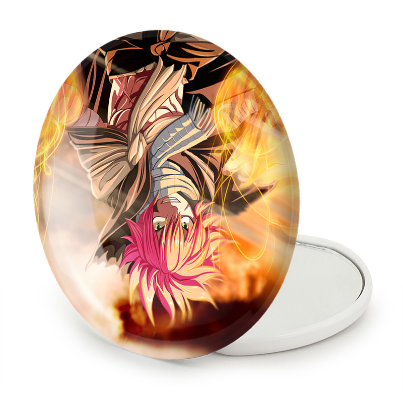 آینه جیبی خندالو طرح ناتسو انیمه فری تیل Fairy Tail مدل تاشو کد 16504