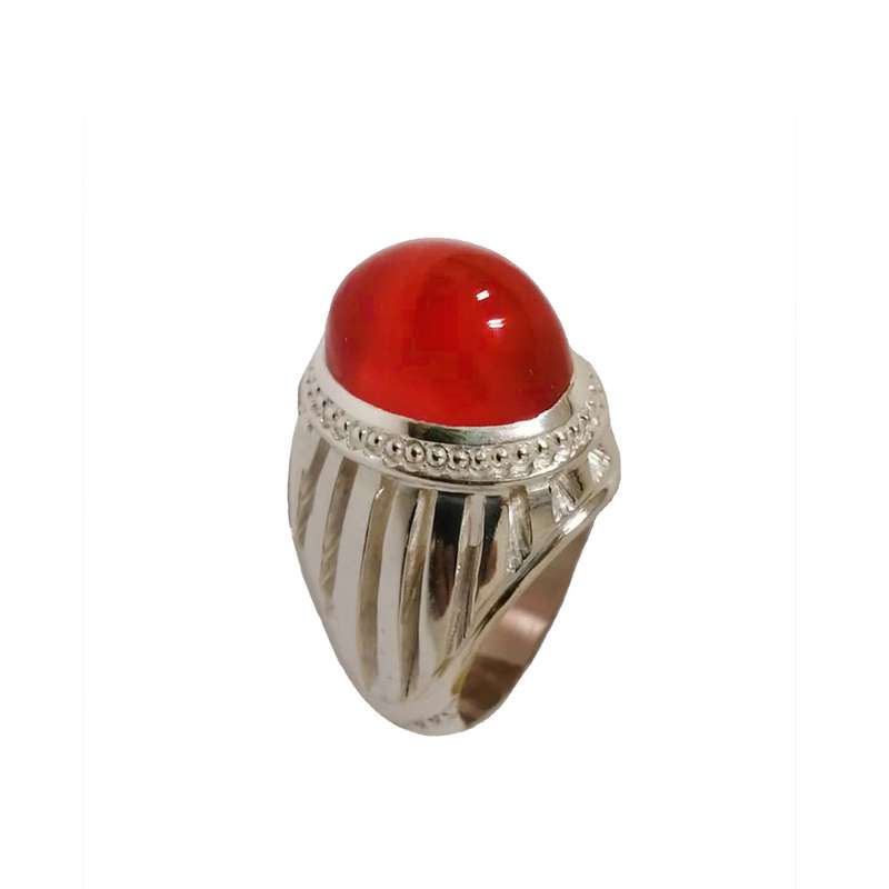 انگشتر نقره مردانه مدل ستونی