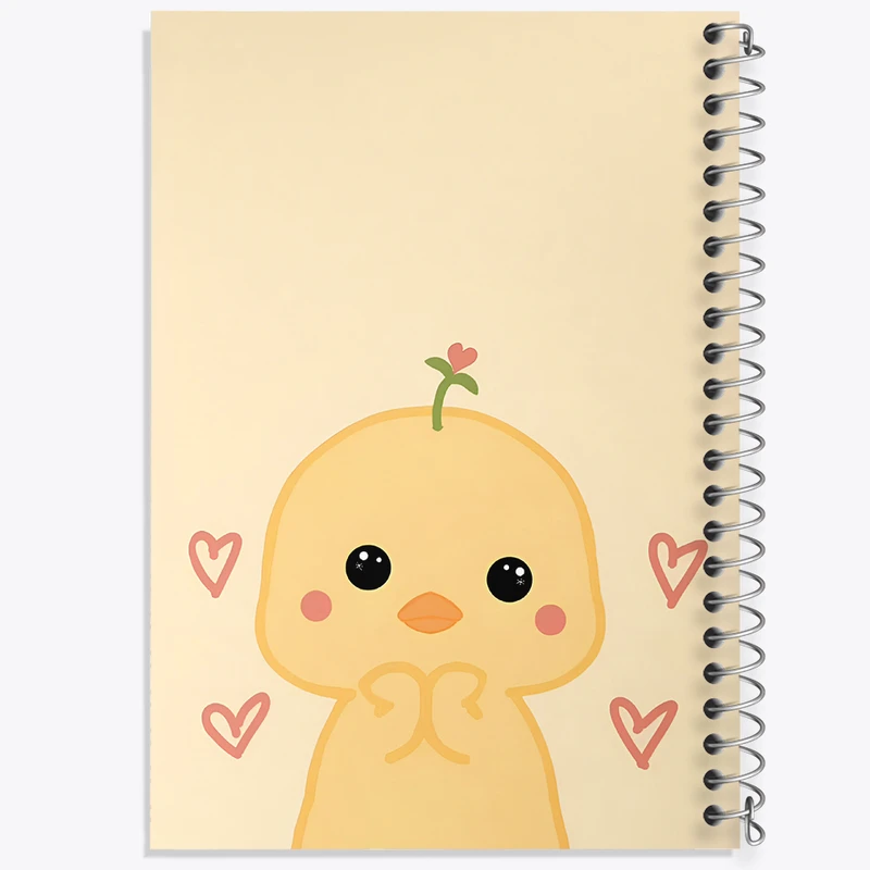 دفتر شطرنجی 50 برگ خندالو طرح جوجه بامزه کد F5550